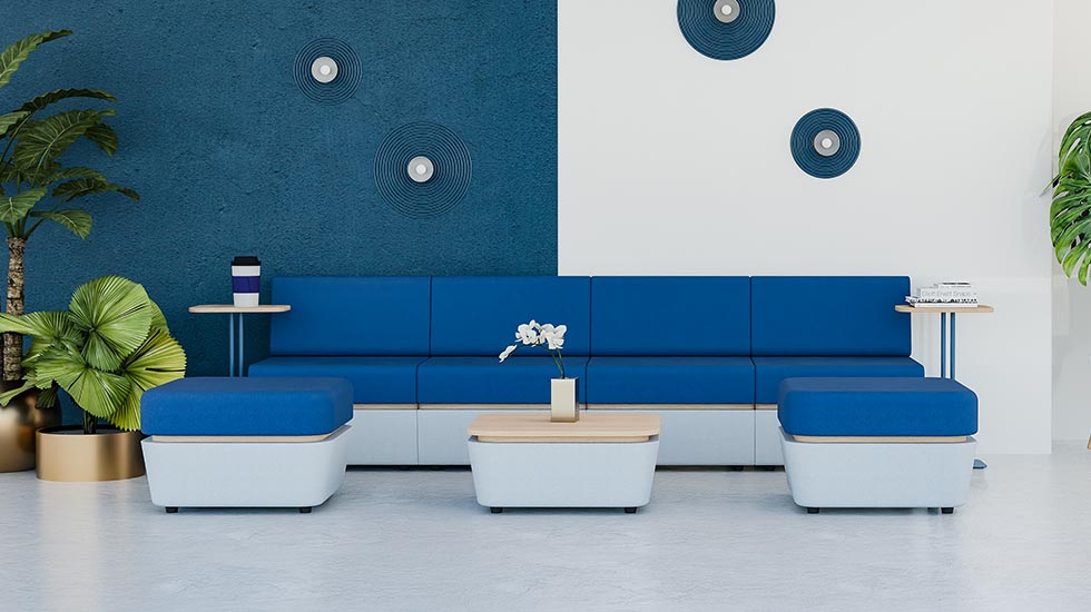 Banquette d’accueil reconfigurable Sitiq