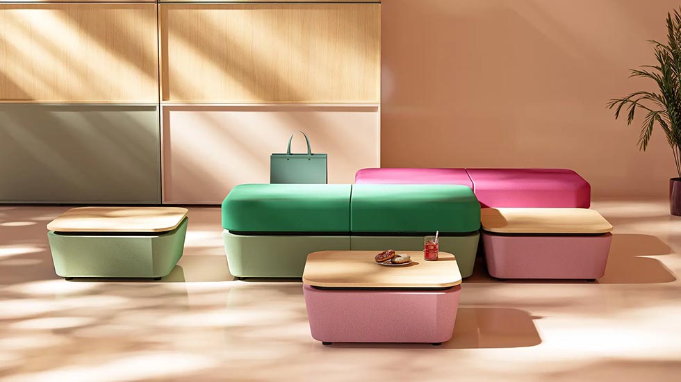 Banquette d’accueil reconfigurable Sitiq