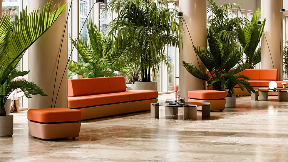 Banquette d’accueil reconfigurable Sitiq