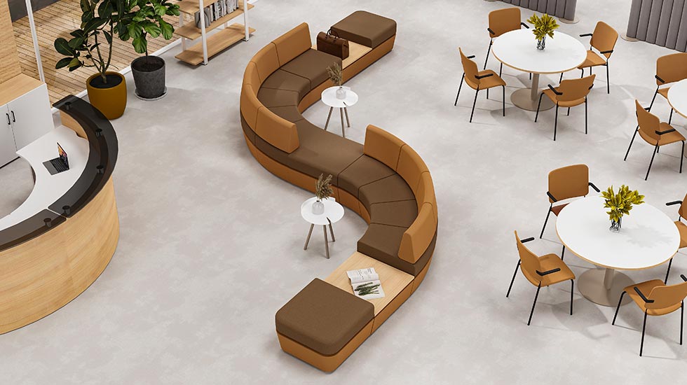 Banquette d’accueil reconfigurable Sitiq