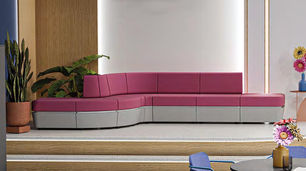 Banquette d’accueil reconfigurable Sitiq