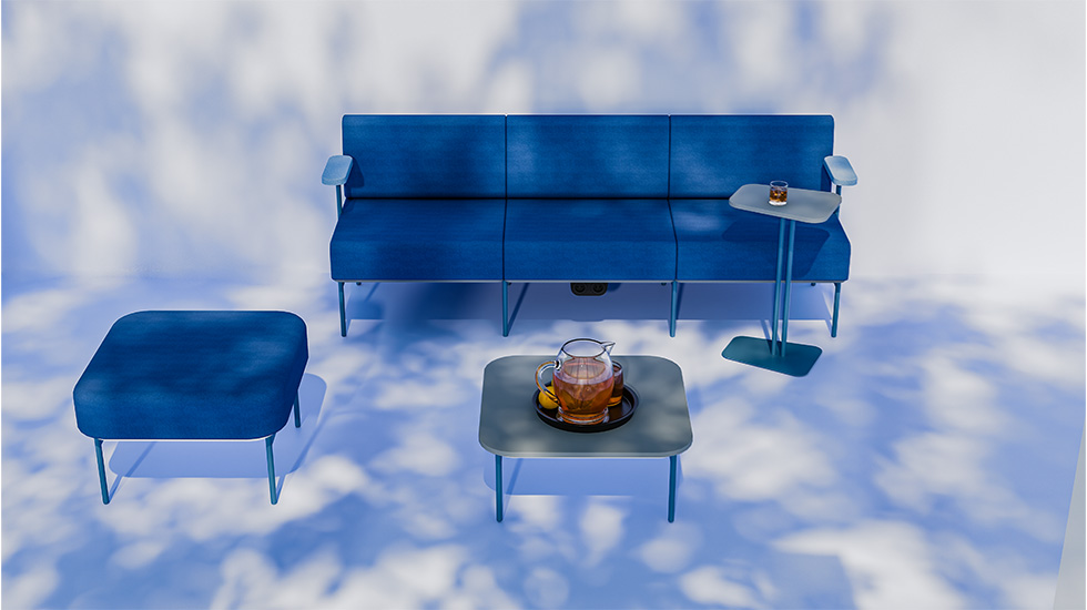 Banquette d’accueil reconfigurable Sitiq