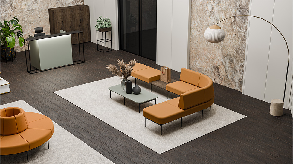 Banquette d’accueil reconfigurable Sitiq