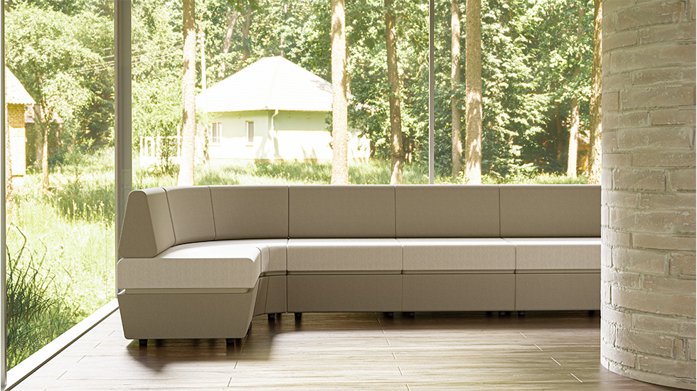 Banquette d’accueil reconfigurable Sitiq
