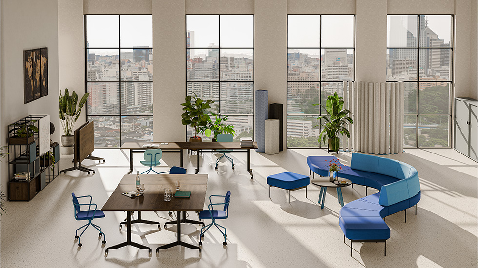 Banquette d’accueil reconfigurable Sitiq