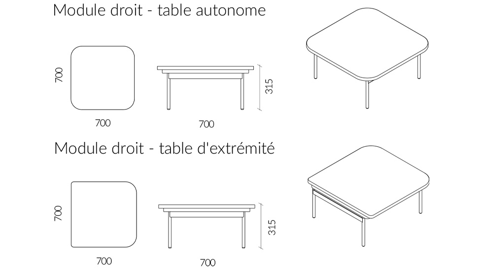 Banquette d’accueil reconfigurable Sitiq