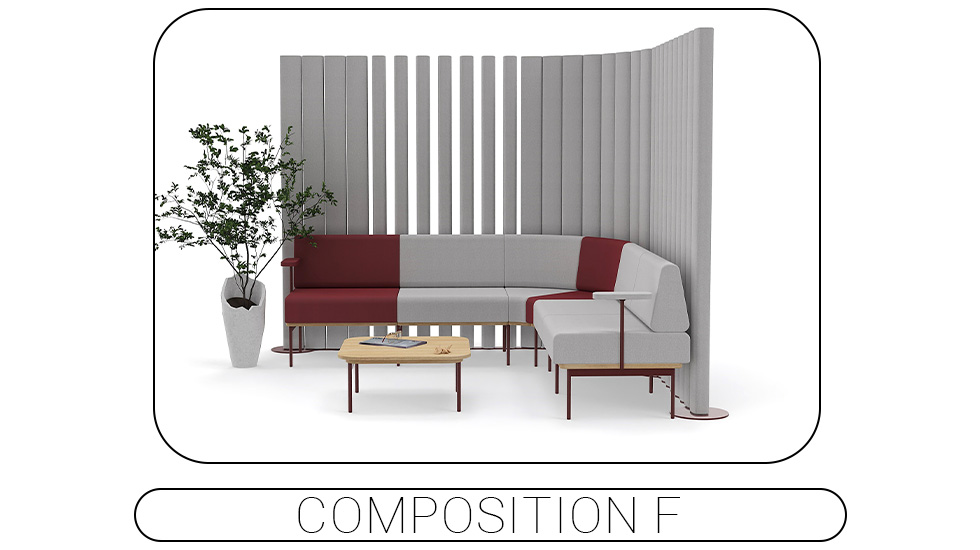 Banquette d’accueil reconfigurable Sitiq