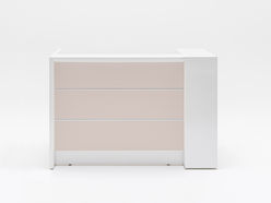 Bureau d'accueil Valde avec caisson extractible