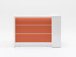 Bureau d'accueil Valde avec caisson extractible