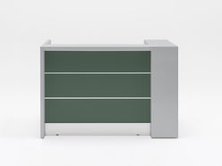 Bureau d'accueil Valde avec caisson extractible