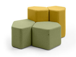 Ensemble de 4 poufs Bazalto