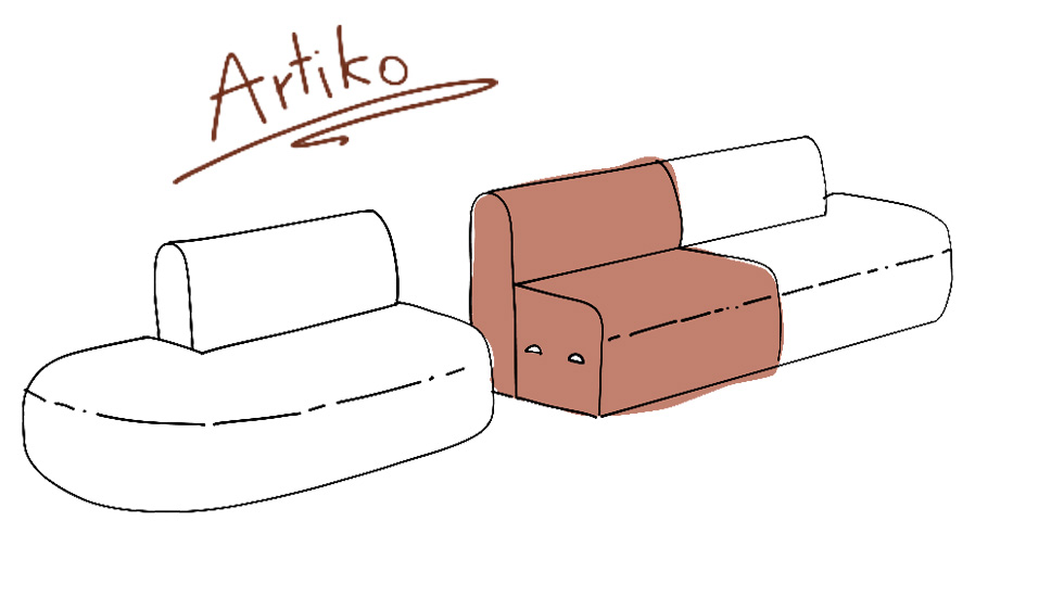 Banquette d'accueil Artiko