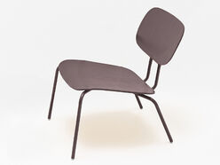 Fauteuil Lounge New School en contreplaqué