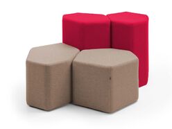 Ensemble de 4 poufs Bazalto