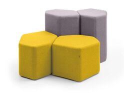 Ensemble de 4 poufs Bazalto