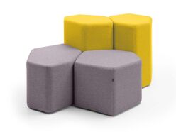 Ensemble de 4 poufs Bazalto