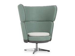 Fauteuil pivotant Manny avec dossier haut 