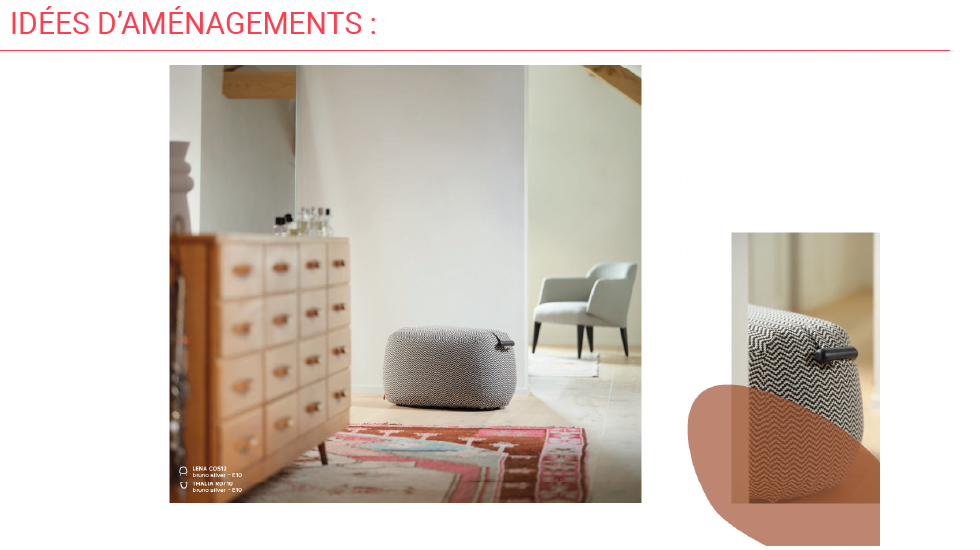 Banquettes et poufs Thalia