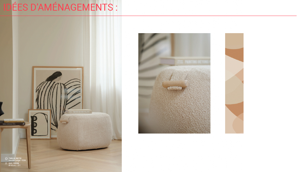 Banquettes et poufs Thalia