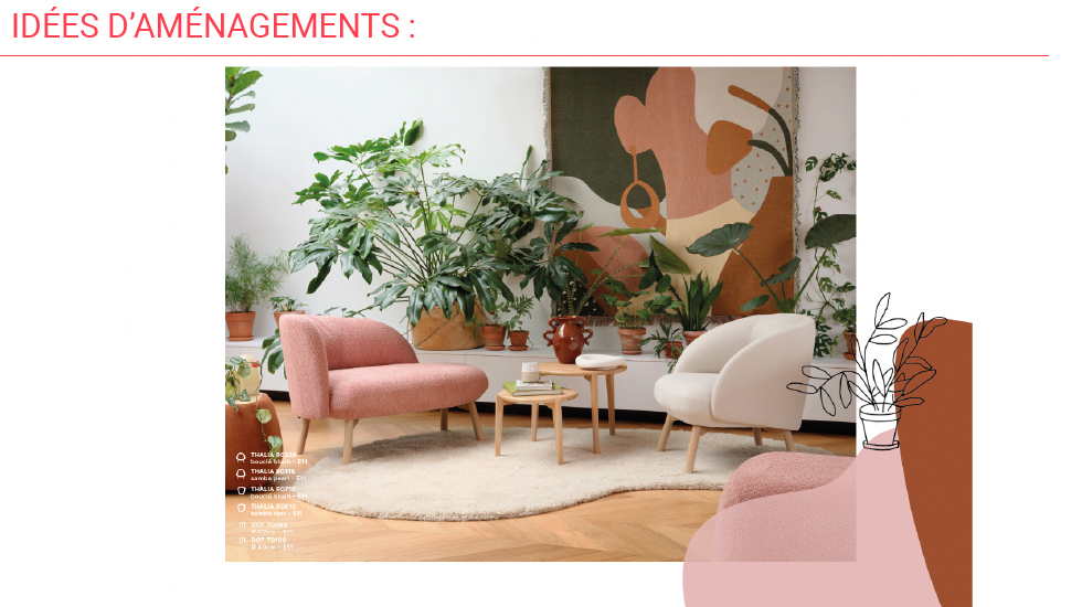 Banquettes et poufs Thalia