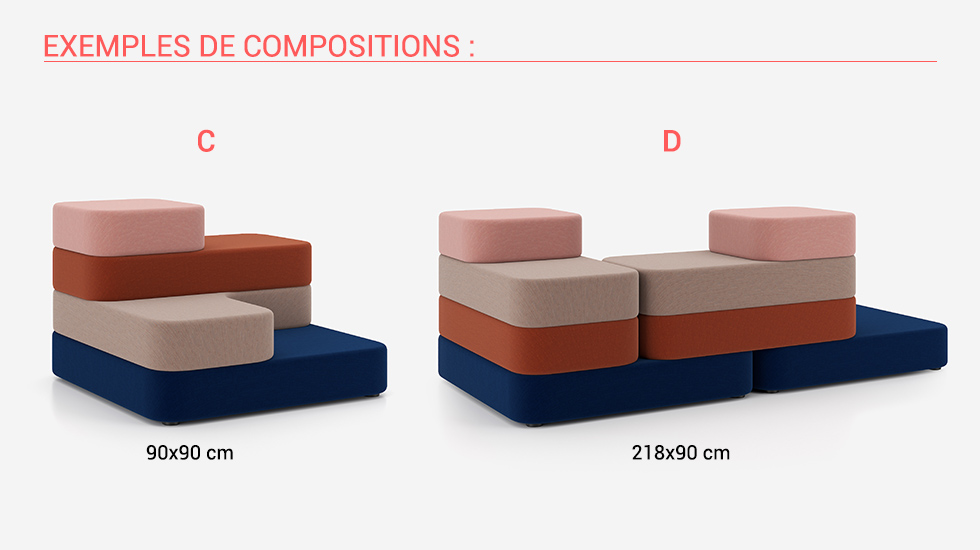 Banquette modulaire Tapa