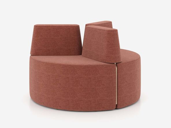 Banquette ronde 3 personnes TriPly