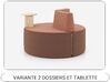 Banquette ronde 3 personnes TriPly