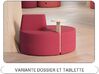 Banquette ronde 3 personnes TriPly