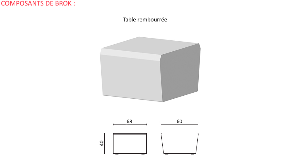 Canapé modulaire Brok 