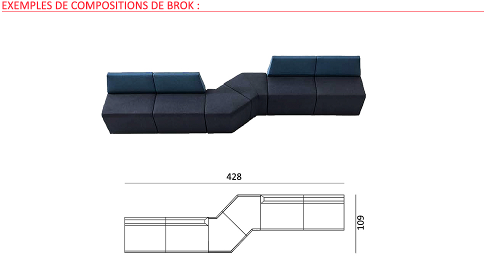 Canapé modulaire Brok 