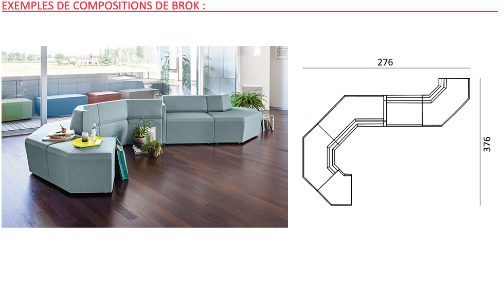 Canapé modulaire Brok 