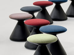 Lot de 2 poufs pivotants et basculants Champi