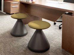 Lot de 2 poufs pivotants et basculants Champi