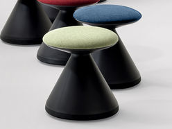 Lot de 2 poufs pivotants et basculants Champi