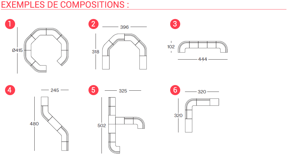 Canapé modulaire Route