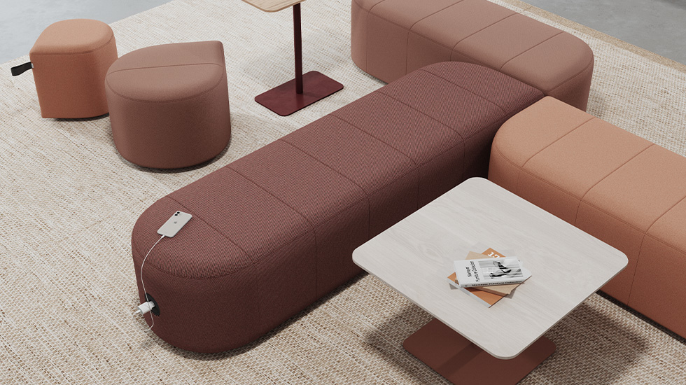 Banquette modulaire Revo éco-conçue