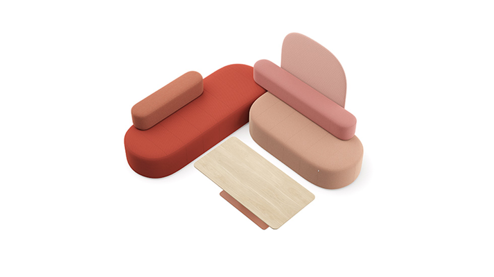 Banquette modulaire Revo éco-conçue