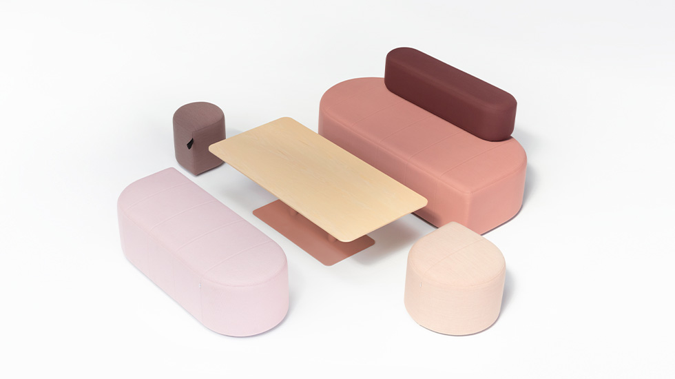 Banquette modulaire Revo éco-conçue