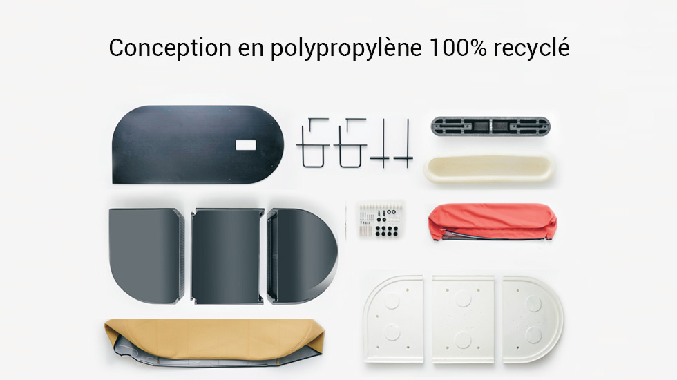 Banquette modulaire Revo éco-conçue