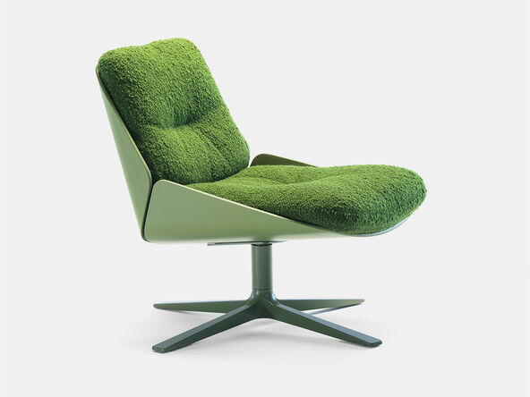 Fauteuil Rei coque bois laqué