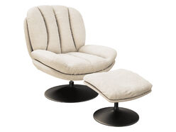 Fauteuil détente Lisa avec repose-pieds