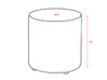 Pouf rond Nino