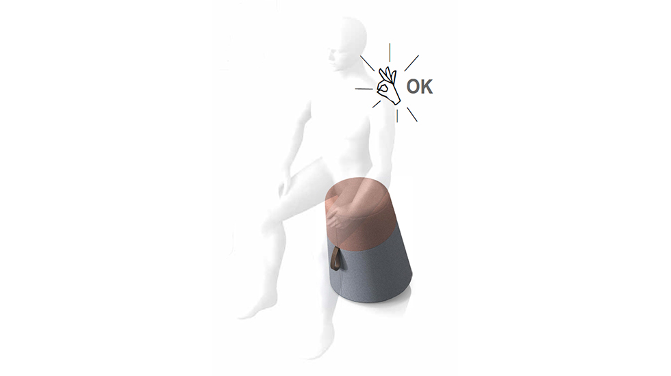 Pouf-tabouret Kulbu