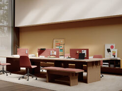 Banc artisanal en placage bois Leiho