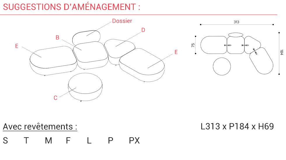 Banquette d'accueil Code
