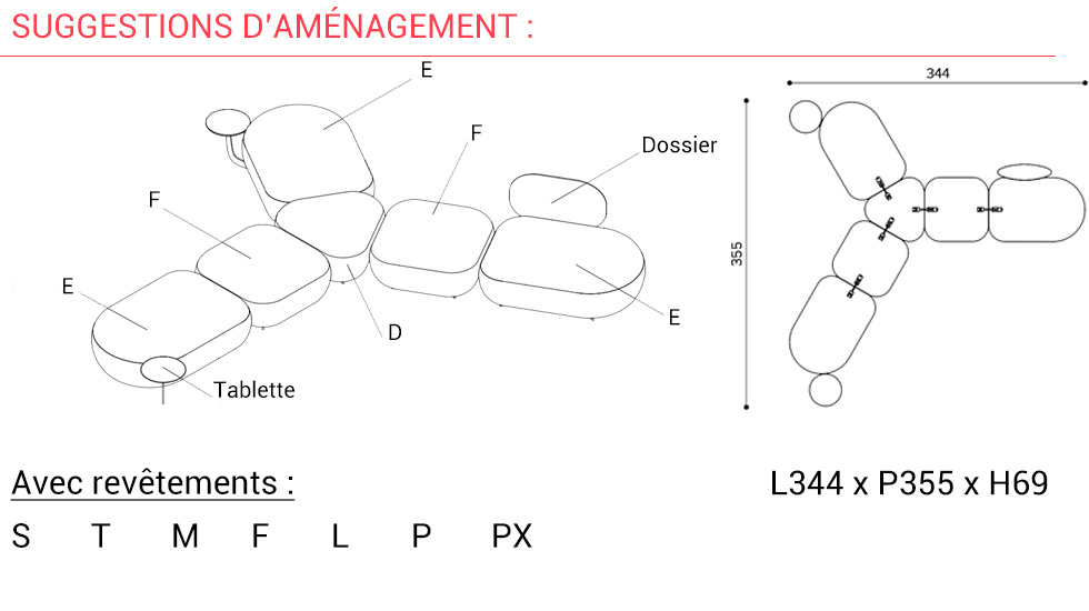 Banquette d'accueil Code
