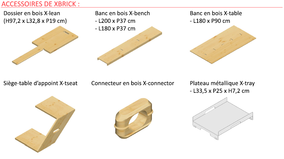 Pouf versatile Xbrick