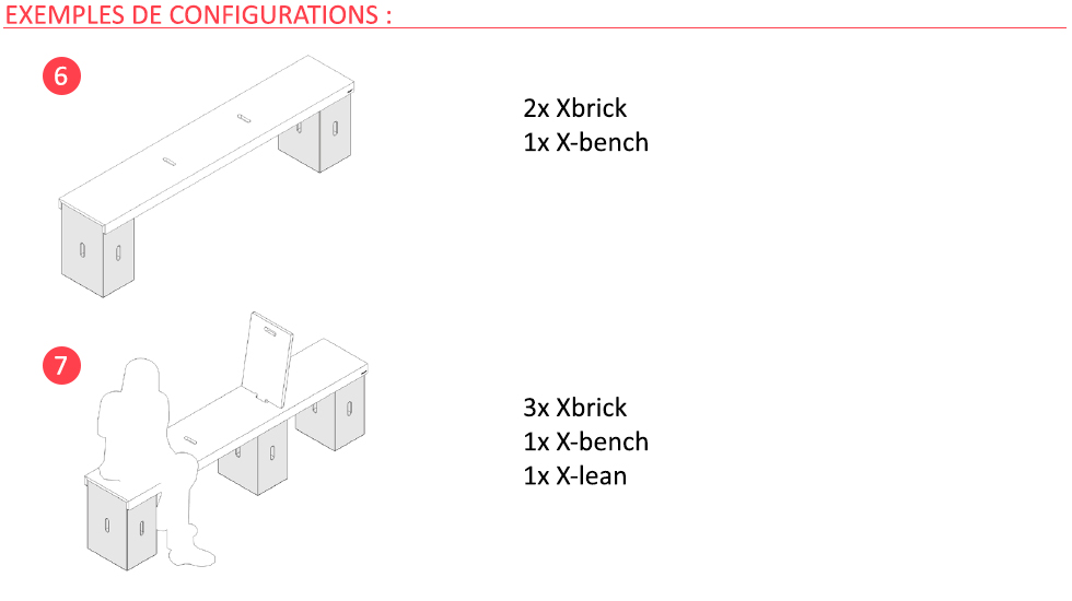 Pouf versatile Xbrick