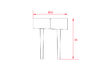 Table basse Skirt