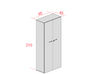 Armoire haute portes battantes About Office